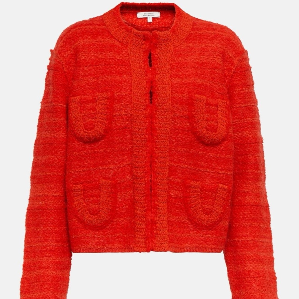 Dorothee Schumacher The Charming Texture Cardigan, Size 5 (XL)